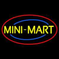 Yellow Mini Mart Neon Skilt