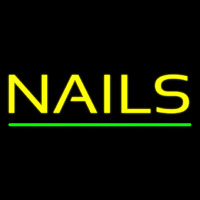 Yellow Nails Neon Skilt
