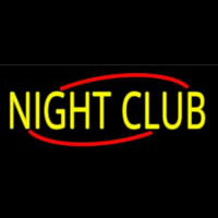 Yellow Night Club Neon Skilt