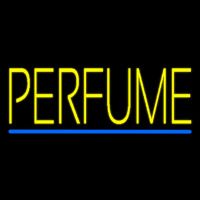 Yellow Perfume Blue Line Neon Skilt