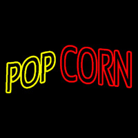 Yellow Pop Red Corn Neon Skilt