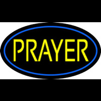 Yellow Prayer Neon Skilt