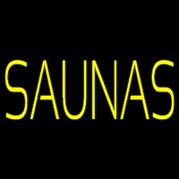 Yellow Saunas Neon Skilt