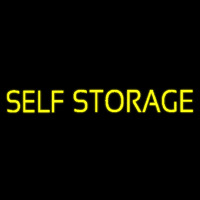 Yellow Self Storage Block Neon Skilt