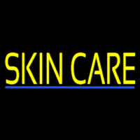 Yellow Skin Care Blue Line Neon Skilt