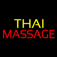 Yellow Thai Red Massage Neon Skilt