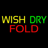 Yellow Wash Dry Fold Neon Skilt