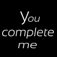 You Complete Me Neon Skilt