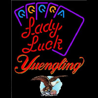 Yuengling Lady Luck Series Beer Sign Neon Skilt