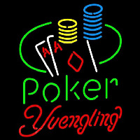 Yuengling Poker Ace Coin Table Beer Sign Neon Skilt