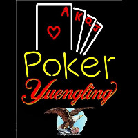 Yuengling Poker Ace Series Beer Sign Neon Skilt