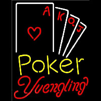 Yuengling Poker Ace Series Beer Sign Neon Skilt