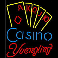 Yuengling Poker Casino Ace Series Beer Sign Neon Skilt