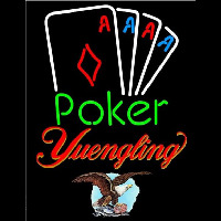 Yuengling Poker Tournament Beer Sign Neon Skilt