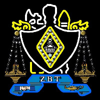 Zeta Beta Tau Chapters Logo Neon Skilt