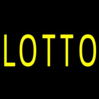 Yellow Lotto Neon Skilt