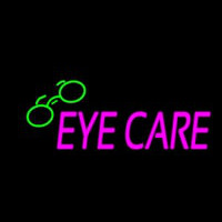 Pink Eye Care Logo Neon Skilt