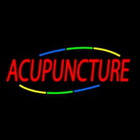 Deco Style Acupuncture Neon Skilt