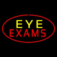 Eye E ams Oval Red Neon Skilt