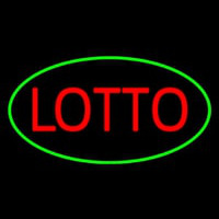 Lotto Oval Green Neon Skilt