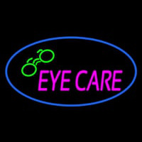 Oval Eye Care Logo Neon Skilt