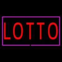 Red Lotto Pink Border Neon Skilt
