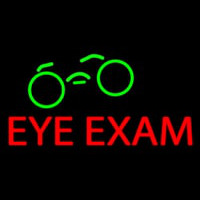 Red Eye E am Green Glass Logo Neon Skilt