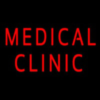 Red Medical Clinic Neon Skilt