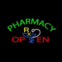Green Pharmacy Open Neon Skilt
