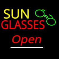Sun Glasses Open White Line Neon Skilt