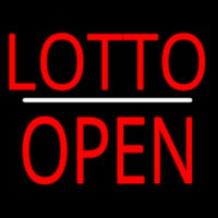 Lotto Block Open White Line Neon Skilt