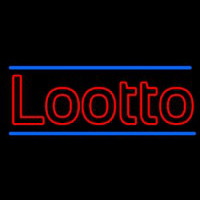 Double Stroke Lotto Neon Skilt