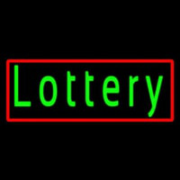 Green Lottery Neon Skilt