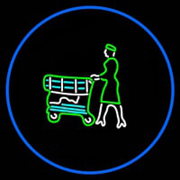 Grocery Logo Neon Skilt