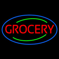 Simple Grocery Neon Skilt