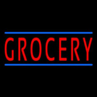 Simple Grocery Neon Skilt