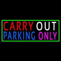 Carry Out Parking Only Neon Skilt