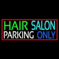 Hair Salon Parking Only Neon Skilt
