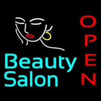 Beauty Salon Open Neon Skilt