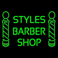 Green Styles Barber Shop Neon Skilt