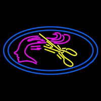 Haircut Logo Neon Skilt