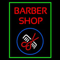 Red Barber Shop Neon Skilt