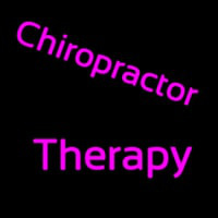 Chiropractor Therapy Neon Skilt