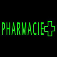 Green Pharmacie Logo Neon Skilt