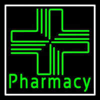 Pharmacy With Plus Logo Neon Skilt