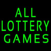All Lottery Games Neon Skilt