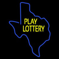 Play Lottery Neon Skilt
