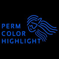 Perm Color Highlight Neon Skilt