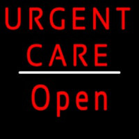 Urgent Care Script1 Open White Line Neon Skilt