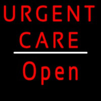 Urgent Care Script1 Open White Line Neon Skilt